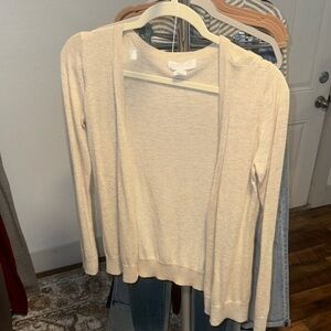 Forever 21 Light Beige Open Cardigan